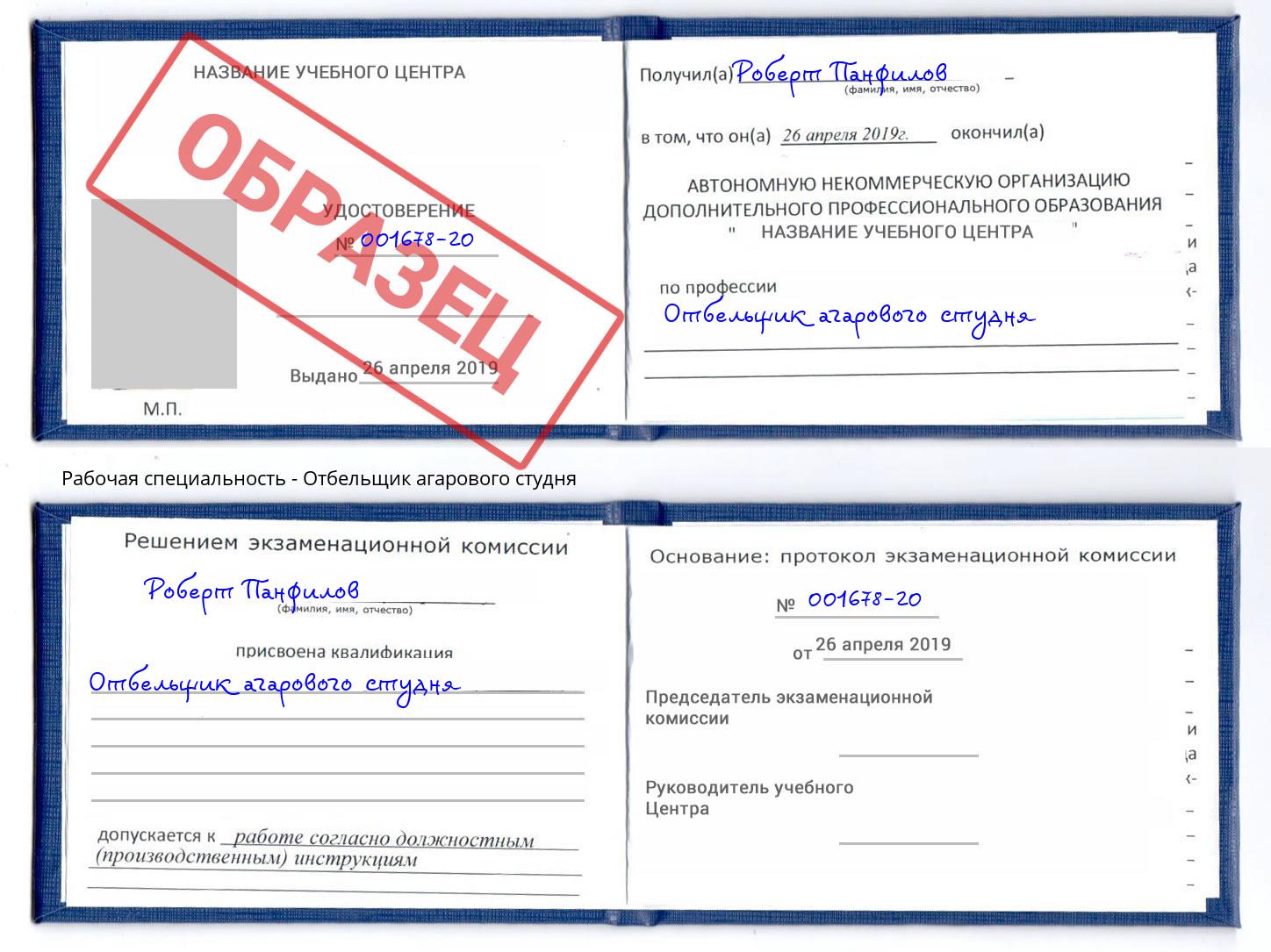 Отбельщик агарового студня Долгопрудный