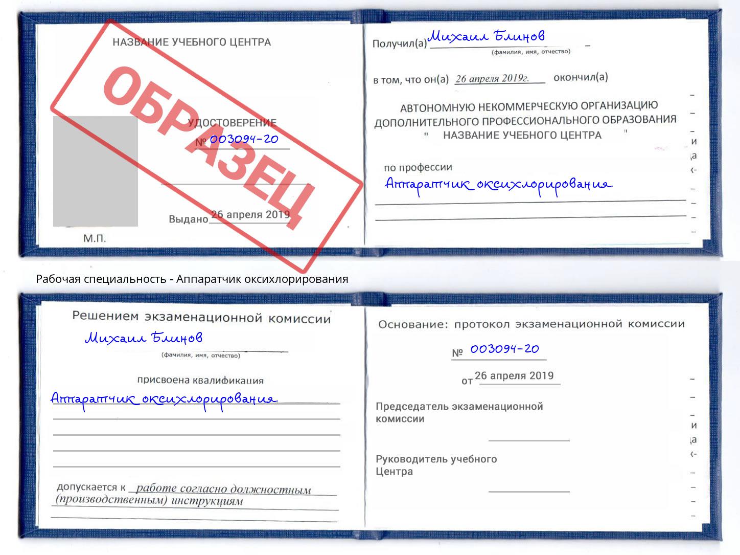 Аппаратчик оксихлорирования Долгопрудный